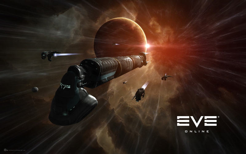 eve online gallente space spaceship, 1080P
