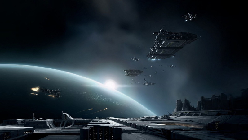 Caldari, space, EVE Online, 1080P, spaceship