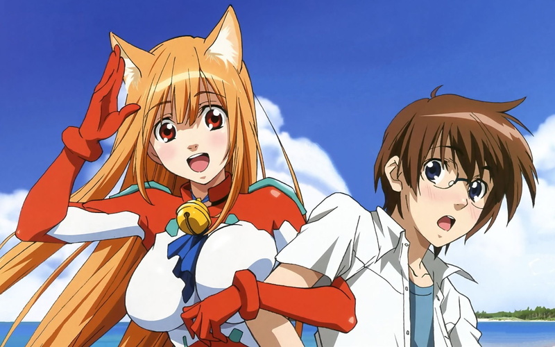 celebration, sunlight, blue, white color, nature, outdoors, sky, two people, craft, human representation, art and craft, nekomimi, childhood, representation