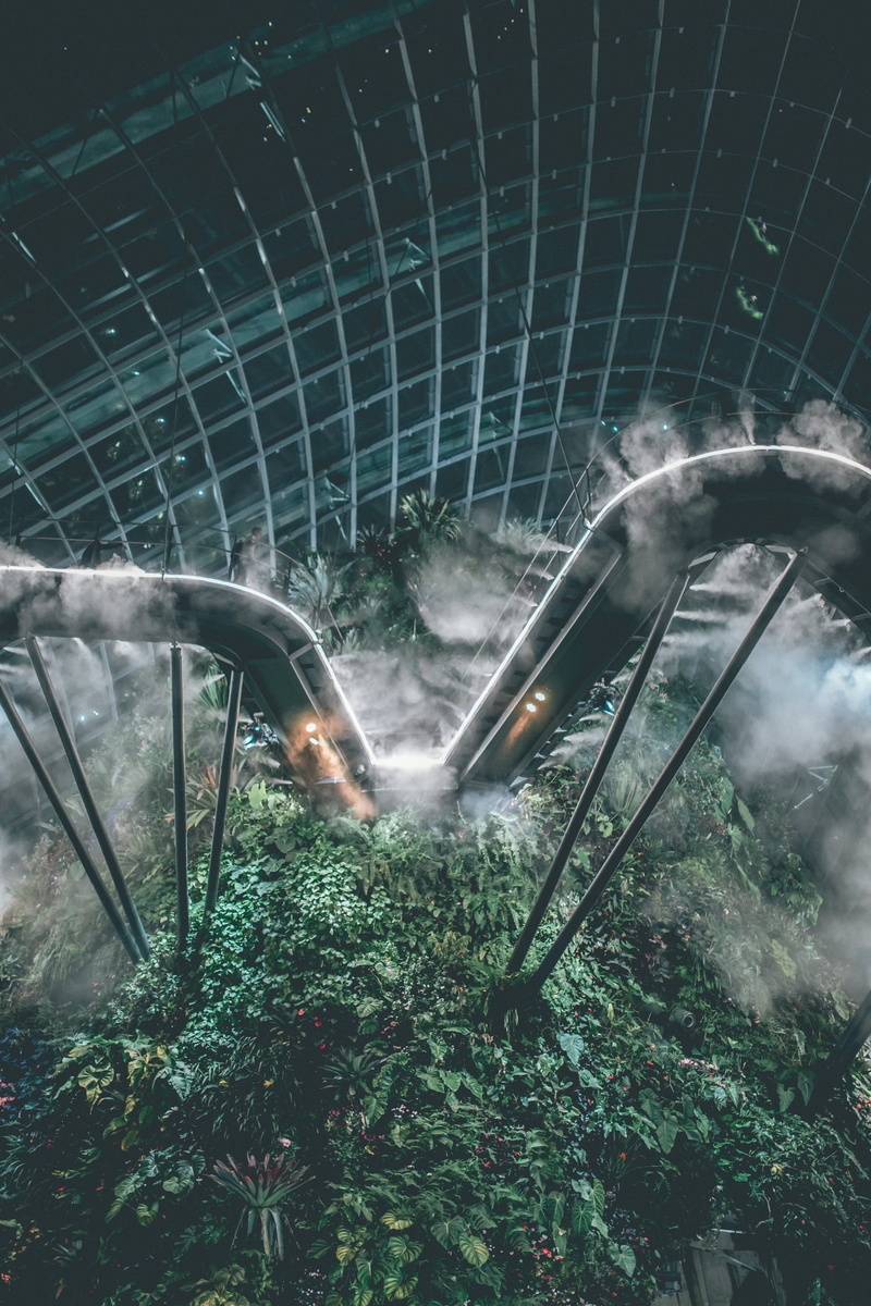 outdoors, day, coaster, smoke, fire - natural phenomenon, 5K, metal, burning, grass, leisure activities, land, flare, motion, plant, vehicle, fire, amusement park