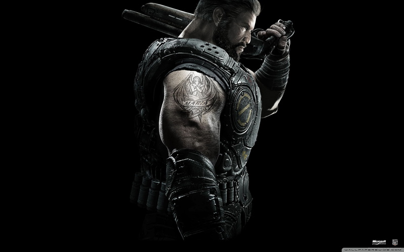 video, gears, fighting, Action, Gear of War, santiago, 2K, fighter, art, games, dominic, Adventure, war, dark, hd
