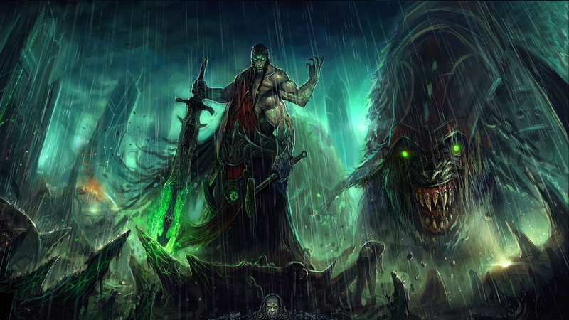 2K, Fighting, dominance, fantasy, God, Magic, gods, action, Perfect, adventure, artwork, art, warrior, 2560x1440 px, war
