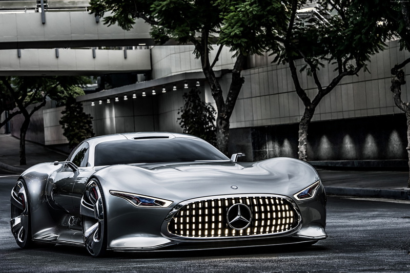 2015 car, front, Gran Turismo, 5k, 4K, silver, test drive, concept, supercar, 4k, Mercedes-Benz AMG Vision, Mercedes