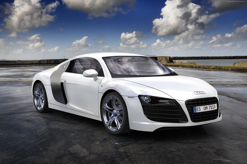 rent, day, outdoors, motor vehicle, no people, luxury, coupe, buy, Audi R8, sport car, wheel, sports car, stationary, wealth, sky, vintage car, 2K, nature