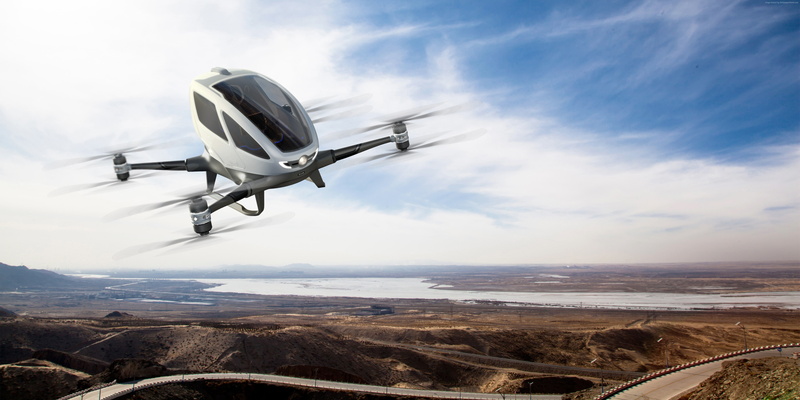 5K, best drones, review, Ehang 184, aerial vehicle