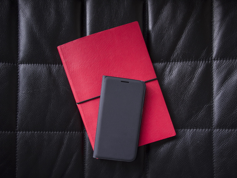 no people, textile, fashion, on top, necktie, clothing, paper, table, pen, smartphone, red, startup, still life, menswear, phone, black, full frame, reminder
