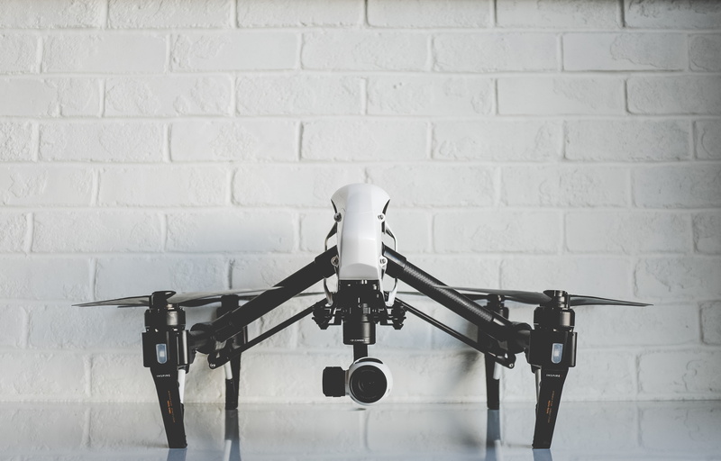 drone, Inspire, the camera, 4K, brick wall, camera, Zenmuse X3, drone photo, quadcopter, propellers, Inspire 1, DJI Inspire One, drone quadrocopter, Zenmuse