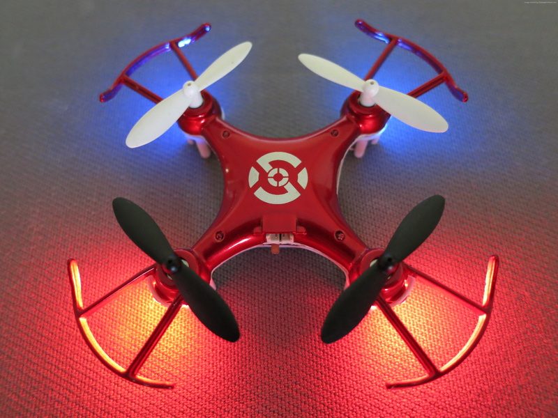 X6 Nano Mini Quadcopter, 4K, red, drone