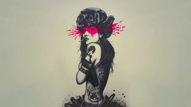representation, drawing, 720P, one person, indoors, wall - building feature, cut out, fashion, female likeness, studio shot, human representation, headdress