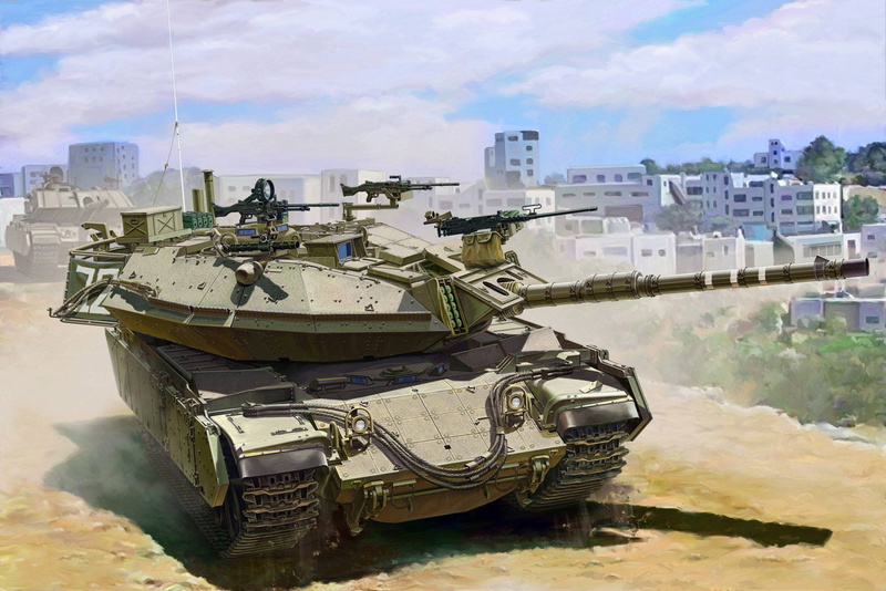 Magach 6B, Israel Main Battle Tank, 1080P, art, Gal Batash, The IDF