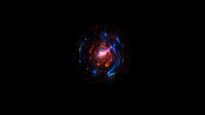 multicolored, Dark, 4K, Holographic, 4K