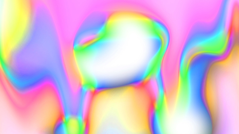 liquid, abstract, holographic, graphic design, Photoshop, colorful, gradient, 2K, iridescent