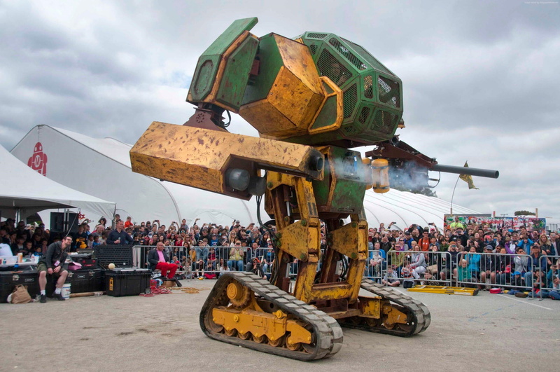 2K, The military robot, Maker Faire 2015, Megabot, ROBOTS