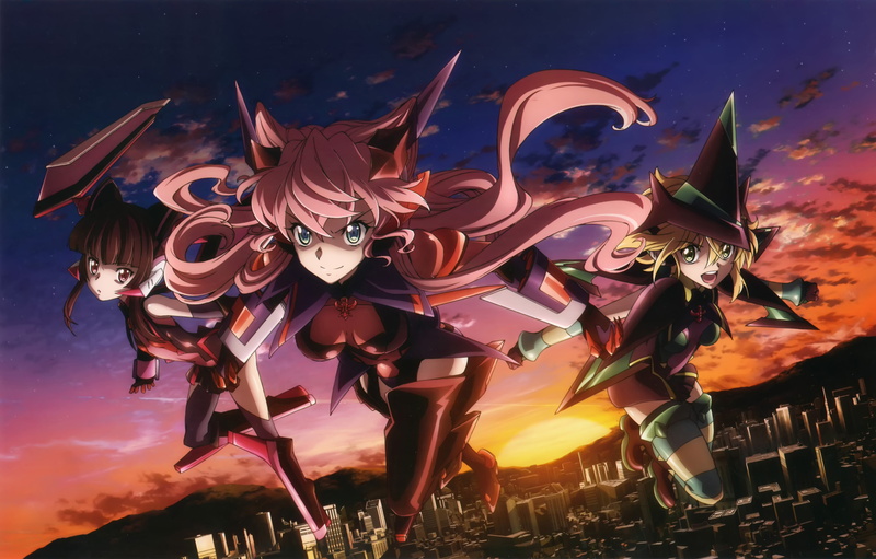 girls, zesshou, kirikamaria, eve, 7002x4472, 5K, senki zesshou symphogear, symphogear, akatsuki kirikamaria cadenzavuna eve, tsukuyomi shirabe, akatsuki