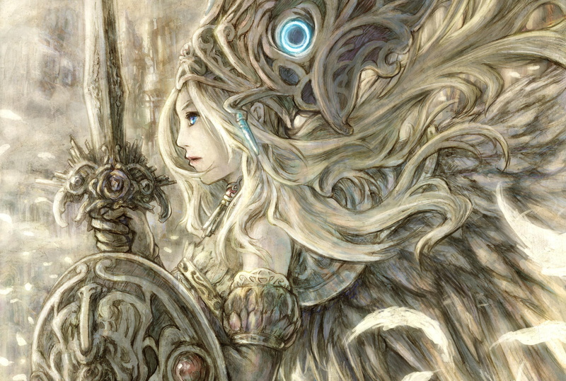 2K, sword, girl, art, hair, valkyrie