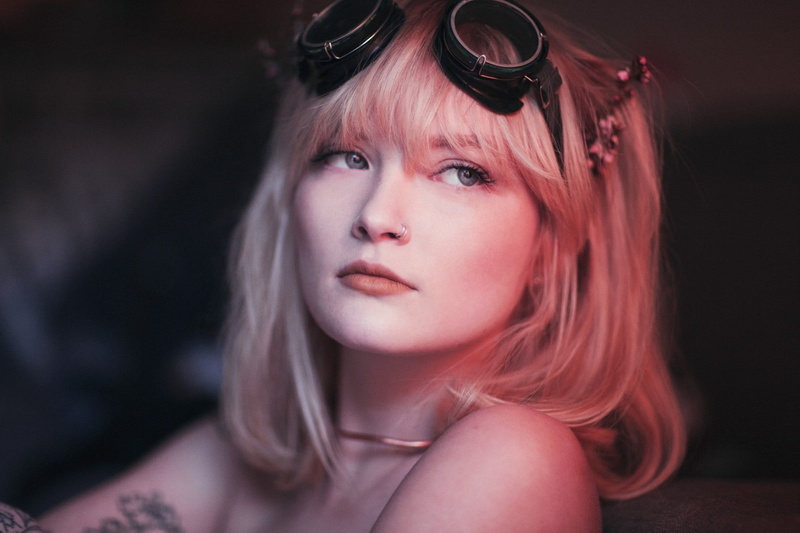 Ruby James, 720P, goggles, model, women