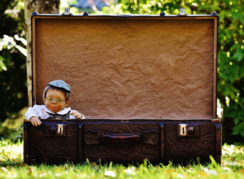 travel, outdoors, innocence, old-fashioned, sitting, cute, wave, doll, sweet, child, people, offspring, helmet, funny, looking, wood - material, real people