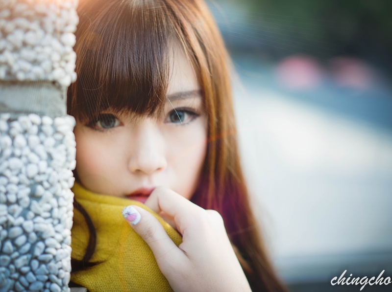 real people, unfocus, Face, women, one person, Hair, bang, child, lifestyles, People, Blurry, close-up, Asian, brown hair, bangs, Wall, beautiful woman