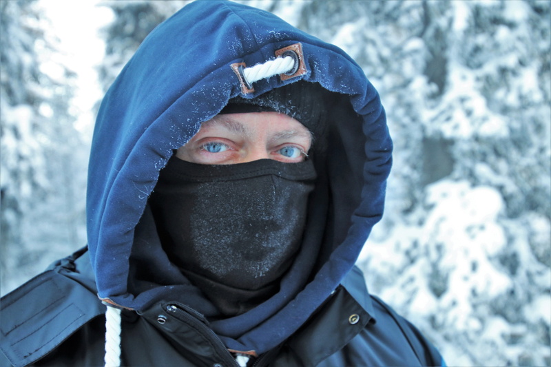 leisure activity, snowing, face, icy, focus on foreground, frosty, day, hood - clothing, one person, it, 5K, finland, headshot, clothing, snowy, ice, warm clothing