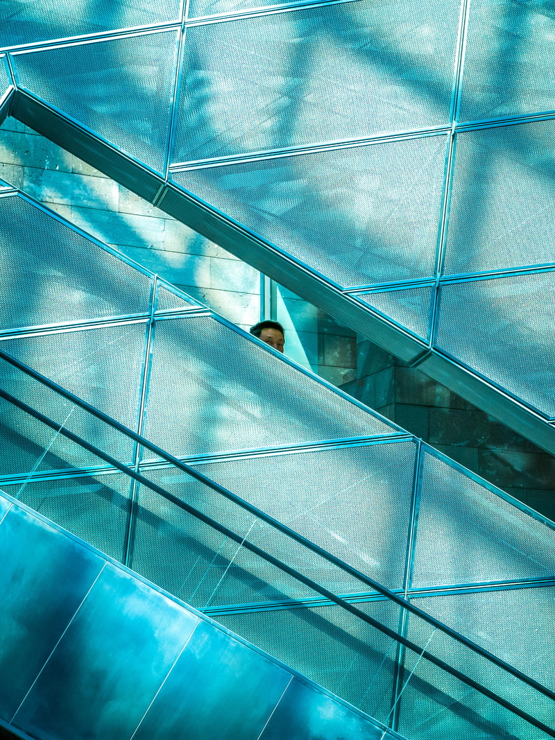 pattern, steel, office building exterior, turquoise colored, backgrounds, glass - Material, built Structure, day, blue, peeking, texture, window, full frame