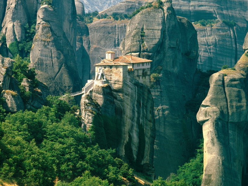 Greece, landscape, Meteora, 720P