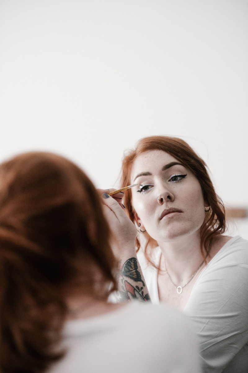 beautiful woman, young adult, contemplation, make, eye, hair, headshot, portrait, 4K, hairstyle, eyeliner, couple - relationship, liquid, liner, female
