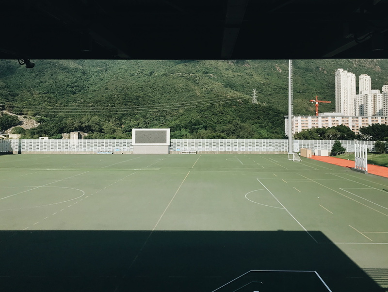 absence, outdoors, empty, tree, po kong village road park, built structure, competitive sport, playing field, plant, net - sports equipment, architecture