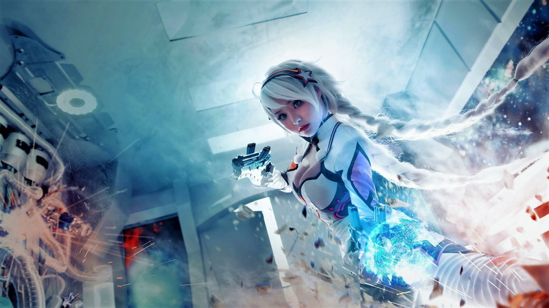 artist, females, surgical glove, fantasy girls, science, digital art, three quarter length, occupation, indoors, artwork, 1080P, healthcare and medicine