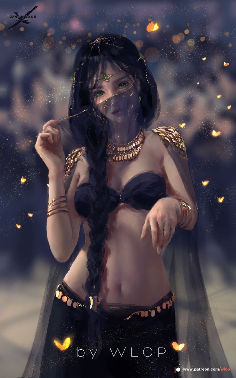 girl in armor, WLOP, women, fantasy girl, anime girls, 过期科技, 720P, woman crying