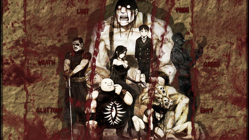 gluttony, 1080P, fma, deadly, s, fullmetal, wrath, hd, envy, alchemist, pride, seven deadly sins, metal, lust, seven, full, art, sins, anime, Fullmetal