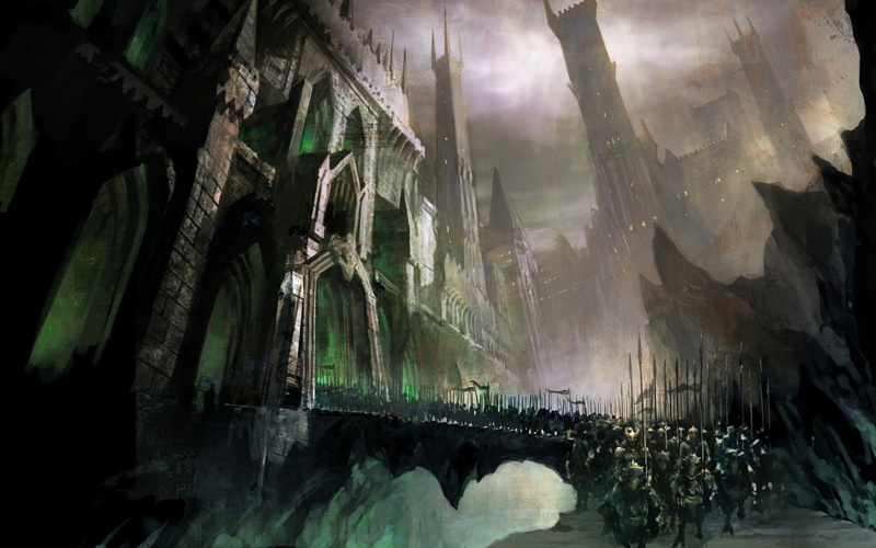 1080P, riders, Souls of Zill Oll, weapons, bridge, fortress, army, castle, horse, Trinity, art