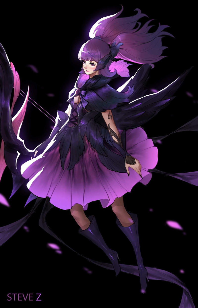2K, dress, fantasy, woman, character, original, beautiful, steve-zheng-black-parrot-tulip