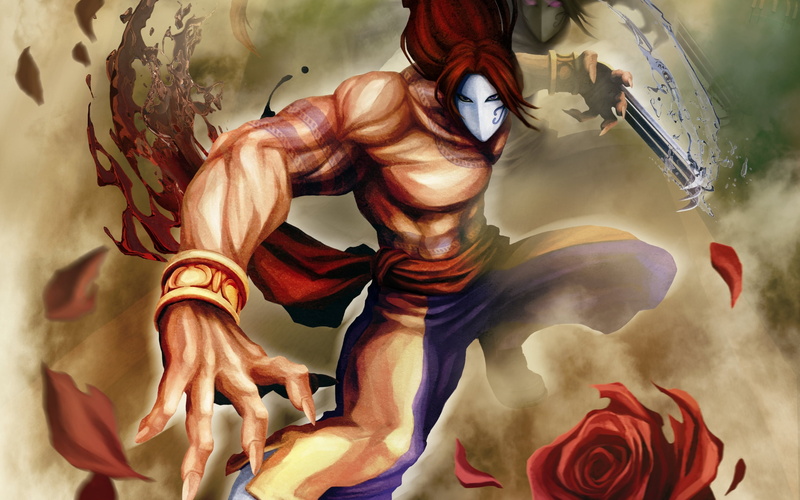hand, holding, 2K, indoors, one person, street, game, x, flower, occupation, art and craft, tekken, vega, fighter, skill, human hand, paint, rose, adult