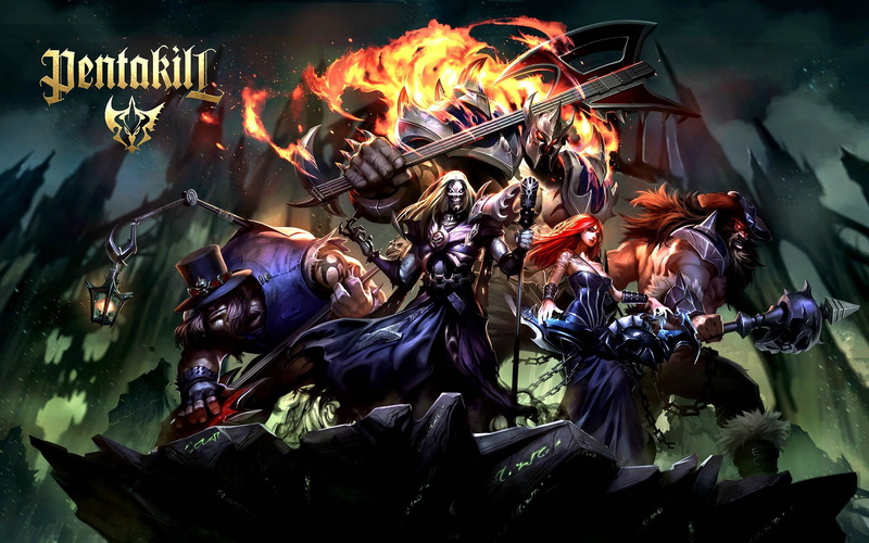 league, fighting, metal, pentakill, heavy, online, mmo, legends, 1080P, fantasy