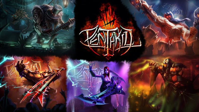 fighting, fantasy, legends, metal, heavy, mmo, league, pentakill, online, 1080P