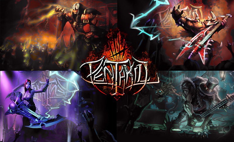 metal, 1080P, league, online, legends, pentakill, fantasy, fighting, heavy, mmo