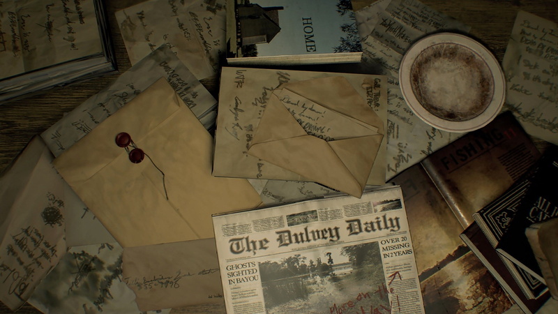 resident evil 7 biohazard, still life, text, architecture, information, indoors, full frame, western script, large group of objects, built structure, non-western script