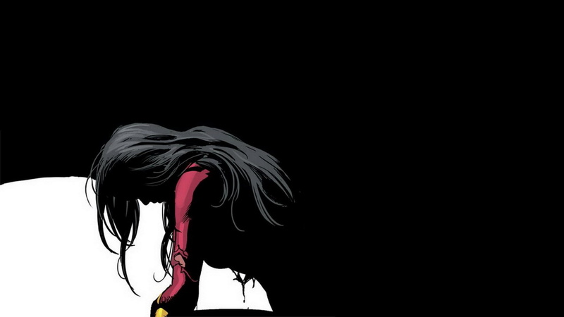 cut out, one person, hair, hairstyle, spider woman, bending, profile view, side view, unrecognizable person, dark, women, studio shot, standing, lifestyles