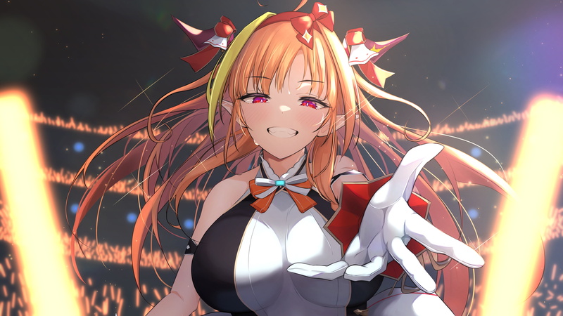 anime girls, anime, Hololive, redhead, Kiryu Coco, 5K