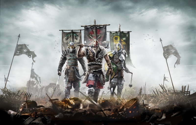 warrior, video games, For Honor, flag, samurai, Vikings, concept art, knight, Templar, war, 4K