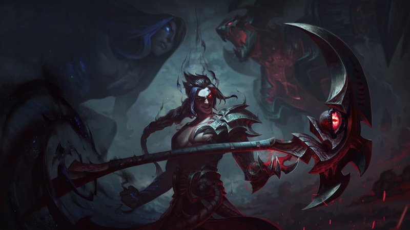 Riot Games, Smile, The game, Weapon, 4K, League of legends, Hot springs, Cain, Braid, LoL, Weapons, Pigtail, Game