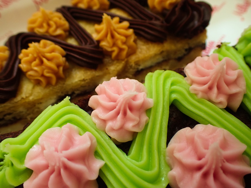 indoors, sweet food, eat, delicious, cooking, indulgence, homemade, cream, dessert, chocolate, sweet, high angle view, serving size, cake, bakery, fresh