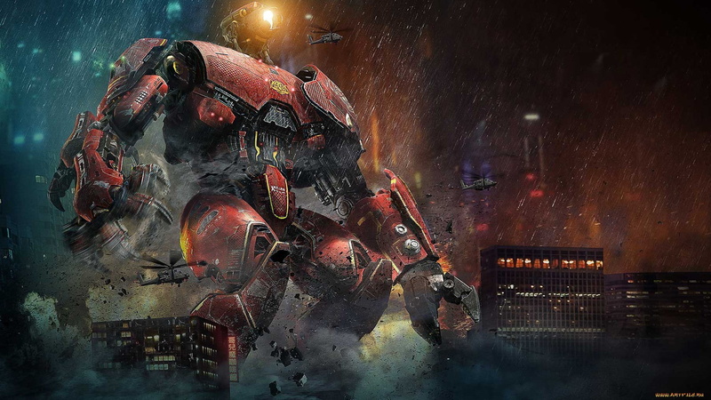 nature, mech, movies, architecture, smoke - physical structure, Pacific Rim, celebration, sky, illuminated, 1080P, people, cityscape, transportation, arts culture and entertainment