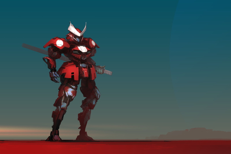 Sci Fi, Sword, Robot, Giant, 1080P, Weapon, Samurai