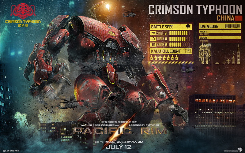 crimson, typhoon, mecha, 1080P, giant, rim, rain, pacific, robot, sci fi