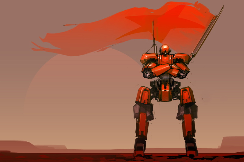 Sci Fi, Banner, Robot, 1080P, Giant