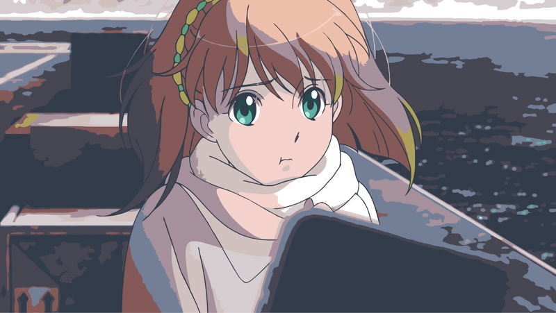 high angle view, building exterior, Asseylum Vers Allusia, sunlight, anime girls, close-up, architecture, city, representation, Aldnoah.Zero, day, human representation
