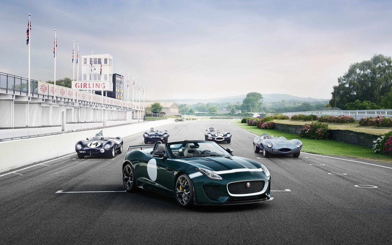 convertible, type, Car, Jaguar, project, green, f, Track, Retro, 2K