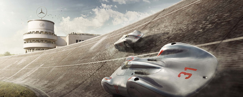 cars, 1080P, silver, mercedes-benz, animation, project, arrows, race, cartoon, prix, gran, war, pre