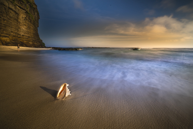 coast, tranquility, travel, green, day, cloud - sky, long, paradise, sunshine, lonely, the waves, sun, scalloped, sunset, shell, beauty in nature, dawn